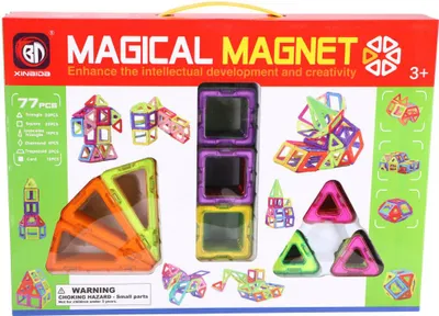 Image de Blocs de construction magnétiques 77 pièces 5.5 cm