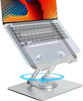 Produktbild von Famanu Laptopständer 360° drehbar - höhenverstellbar und tragbar aus Aluminium