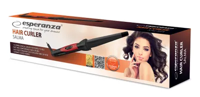 Produktbild von Esperanza SALMA, Lockenstab, Warm, Kegelförmig, Alle Haare, 180 °C, Schwarz, Pink