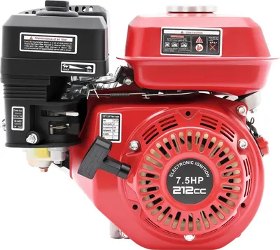 Immagine prodotto di Motore a benzina - monocilindrico a 4 tempi - raffreddato ad aria - avviamento a fune - 4000 W - nylon e alluminio - rosso