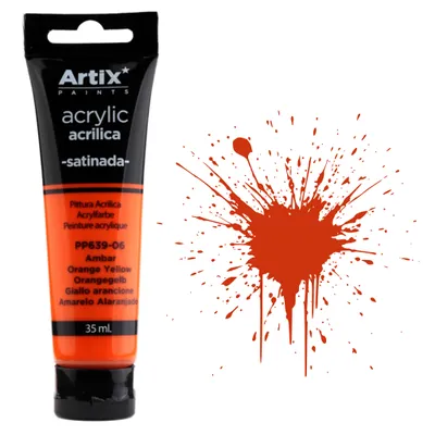 Obrázek produktu pro Akrylova barva ORANGE YELLOW Artix PP639-06, 35ml