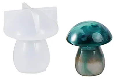 Produktbild von 3D Pilz Silikonform für Harz, Seife, Heimdekoration