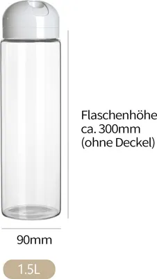 Produktbild von Vorratsglas Frischhaltedosen Glas mit Deckel 1.5L