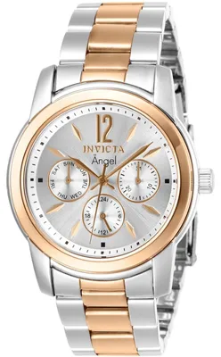 Produktbild von Invicta Angel 11736 Damenuhr - Quarzwerk - Edelstahl mit silbernem Zifferblatt - 38 mm