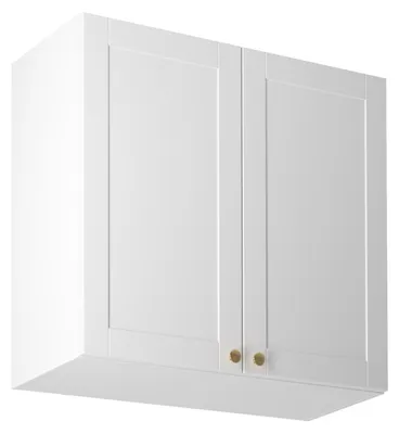 Produktbild von LUMEA zweitüriger Hängeschrank – Breite 80 cm, weiß