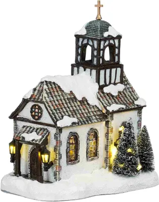 Productafbeelding van Elzas church battery operated l17,5xb11,5xh21,5 cm Luville