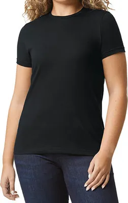 Immagine prodotto di Gildan 67000L | Softstyle® CVC Maglietta donna da S a 2XL - Colore: Pitch Black - Taglia: L