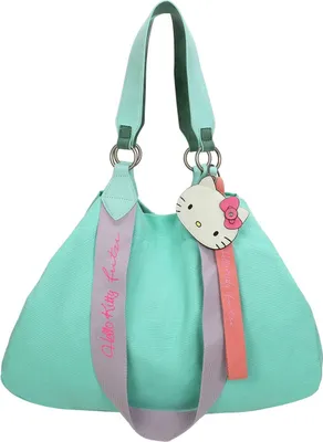 Immagine prodotto di Fritzi aus Preußen borsa shopper borsa a tracolla Izzy Medium Canvas Hello Kitty Shopper Pool Cat turchese