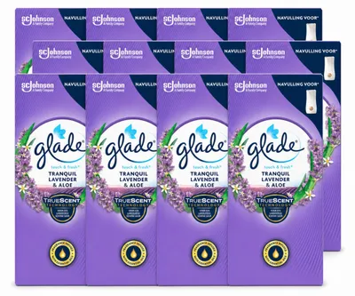 Image de 12 recharges Glade Touch & Fresh – Lavande et Aloe – 10 ml – Pack économique – 12 pièces