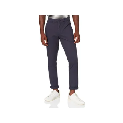 Image de Jack & Jones 12174309, Chino, Adulte, Bleu, Coton, Elasthanne, Pas de blanchiment, Lavage délicat (30°C)