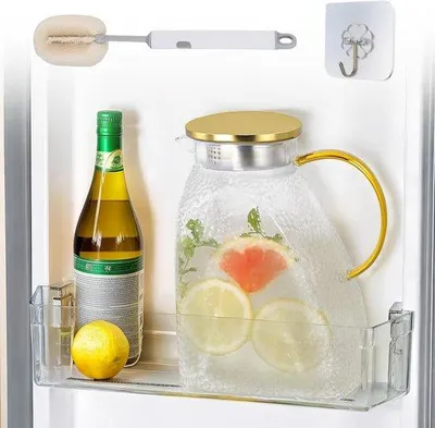 Produktbild von Glasene Wasserkanne – Transparent – 1,8 Liter – Hitzebeständiges und kältebeständiges Borosilikatglas – Für kalte und warme Getränke