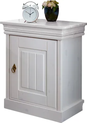 Produktbild von Nachttisch >SZ-0132< in weiß - 51x64x35 (BxHxT)