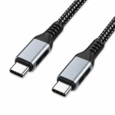 Produktbild von 240W USB-C Ladekabel 1,5m – USB-C auf USB-C Schnellladekabel 5A mit Datenübertragung, Nylon-Geflecht & Knickschutz für Smartphone, Tablet & Laptop