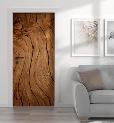 Produktbild von Türtapete Türposter Türfolie selbstklebend Holz Türaufkleber Folie