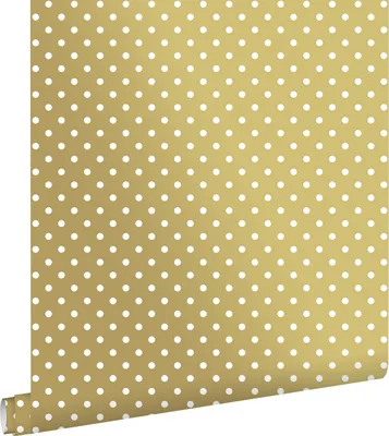 Produktbild von ESTAhome Tapete Punkte Gold und Weiß 53 cm x 10.05 m