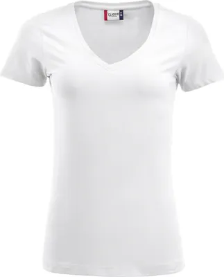 Produktbild von Clique Damen Top Arden V-Ausschnitt tailliert Stretch aus Single-Jersey