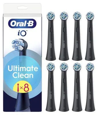 Obrázok produktu pre Hlavice zubnej kefky ORAL-B IO Ultimate Clean (8 kusov) čierne