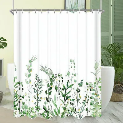 Produktbild von Famanu Duschvorhang 180x200 cm - Wasserabweisend und Schimmelresistent