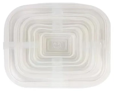 6er Set elastische Silikondeckel für Lebensmittel