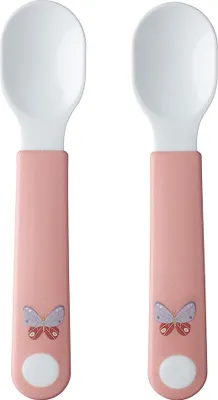 Produktbild von Set Lernlöffel Mepal Mio 2 Stück - Flowers & Butterflies