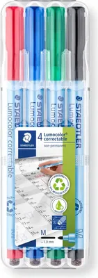 Produktbild von STAEDTLER Lumocolor correctable NonPermanent Marker 305M 4er Etui