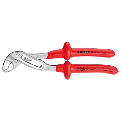 Immagine prodotto di Pinza a becchi piatti Wapuzange VDE 250 mm con isolamento a immersione Knipex | 4003773019343