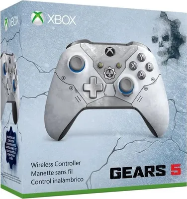 Produktbild von Microsoft Xbox Wireless Controller Gears 5 Kait Diaz Limited Edition, Gamepad, PC, Xbox One, Xbox One S, Xbox One X, D-Pad, Home button, Menü-Taste, Kabellos, Blau, Grau, Akku
