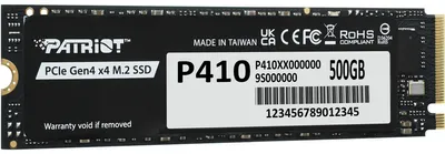 Image de Patriot SSD 500GB P410 PCIe M.2 Gen4 x4 NVMe 1.4 2280 5000/2300MB/s