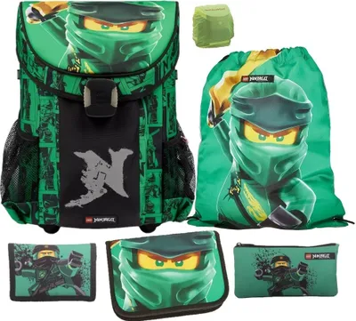 Produktbild von Lego Ninjago Schulranzen Set EASY GOLDEN POWER 6-teilig inkl. Federmappe (2024)