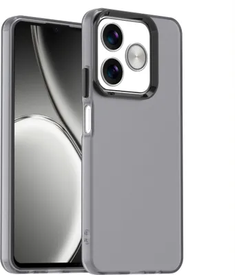 Produktbild von Handyhülle für Realme C61 Schlank Durchscheinend Matt Stoßfest Schutzhülle Schwarz