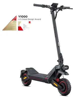 Obrázek produktu pro Elektrická koloběžka | Y1000 | Dvojitý 52V22.5Ah skládací - Černá
