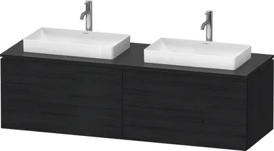 Produktbild von DURAVIT LC4873B16160000 Konsolen-WTU wandh. L-Cube 550x1600x4