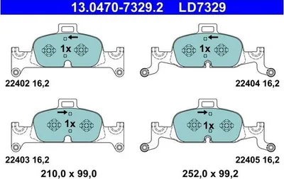 Zdjęcie produktu dla Klocki Hamulcowe Audi Przód A4/A5/Q5 2,0-3,0 Tdi 15- Ceramic