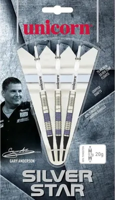 Produktbild von Unicorn Darts Silverstar S/T Tungsten 80% Softip 18 g Dart