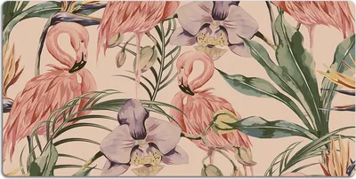 Produktbild von Schreibtischmatte Tischunterlage 120x60 cm Mauspad - Flamingos