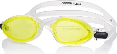Produktbild von AQUA SPEED Kinder/Jugend - Schwimmbrille Sonic transparent/gelb Taucherbrille
