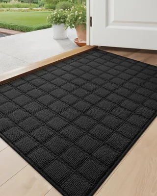 Productafbeelding van Solidchoice - Deurmat 44x76cm Donkergrijs Antislip
