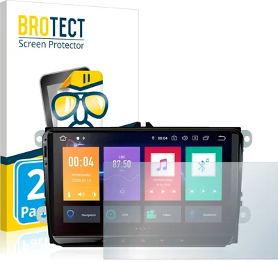 Produktbild von 2x Für Xtrons PBE90MTVL Schutzfolie BROTECT Displayschutz Display Schutz Folie Klar Transparent