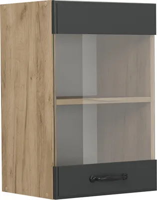 Produktbild von Küchenglasschrank Vicco R-Line Anthrazit Landhaus 40 cm, Model 53503