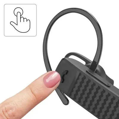 Obrázek produktu pro Hama MyVoice1500, Bezdrátový, Hovory/hudba, 20 - 20000 Hz, 15 g, Sluchátka s mikrofonem, Černá