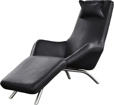 Produktbild von KAWOLA Relaxliege CAVAL Leder schwarz