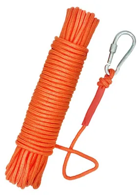 Image de Câble magnétique de pêche lourd de 10 m avec mousqueton, nylon haute résistance, sécurité du cordon