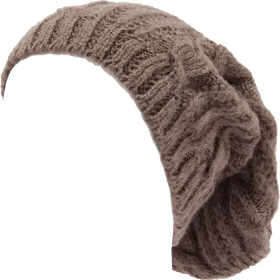 Image de 8050W cappello donna NO BRAND chapeau en laine mélangée marron clair femme