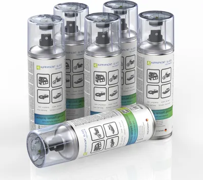 Produktbild von 6x AUPROTEC Lackspray Weiß glänzend AUPROPAINT GLOSS Sprühlack 400ml
