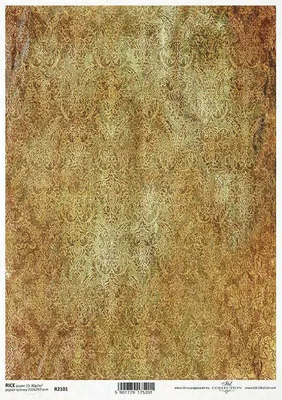 Produktbild von ITD Reispapier Decoupage Bastelpapier, Tapetenmotiv Damast R2101
