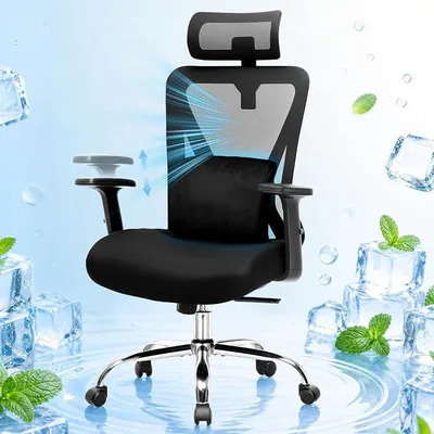 Productafbeelding van Ergonomische bureaustoel [TESTWINNAAR] | Verstelbare bureaustoel, geschikt voor kantoor en gaming | Computerstoel voor thuiswerk | Ergonomische draaistoel | Draagvermogen: 150 kg