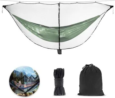 Produktbild von Famanu Hängematte mit Mückennetz - multifunktional, leicht und praktisch für Outdoor-Aktivitäten