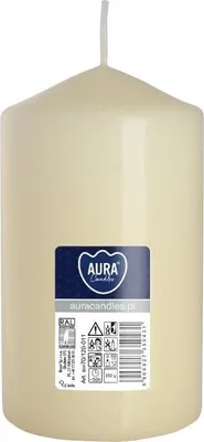 Zdjęcie produktu dla Świeca walec BISPOL Aura 50H 12CM SW70/120 ECRU