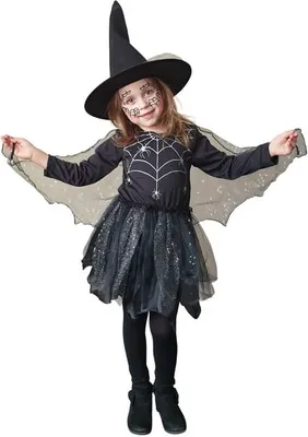 Produktbild von Kostüm - Spinnenmädchen - für Kinder - 2-teilig - Größe 98/104