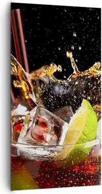 Produktbild von Bild auf Leinwand - Leinwandbild - Trinken saft cocktail nachtisch - 65x120cm - Wand Bild - Wanddeko - Leinwanddruck - Bilder - Kunstdruck - Leinwand bilder - Wandkunst - PA65x120-2223
